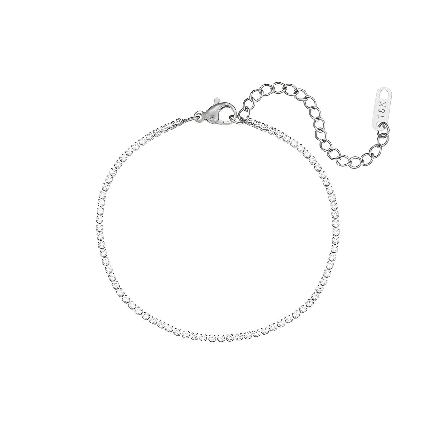 Bracciale Tennis Diamante - Acciaio Inossidabile