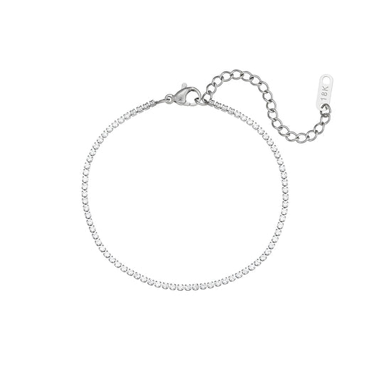 Bracciale Tennis Diamante - Acciaio Inossidabile