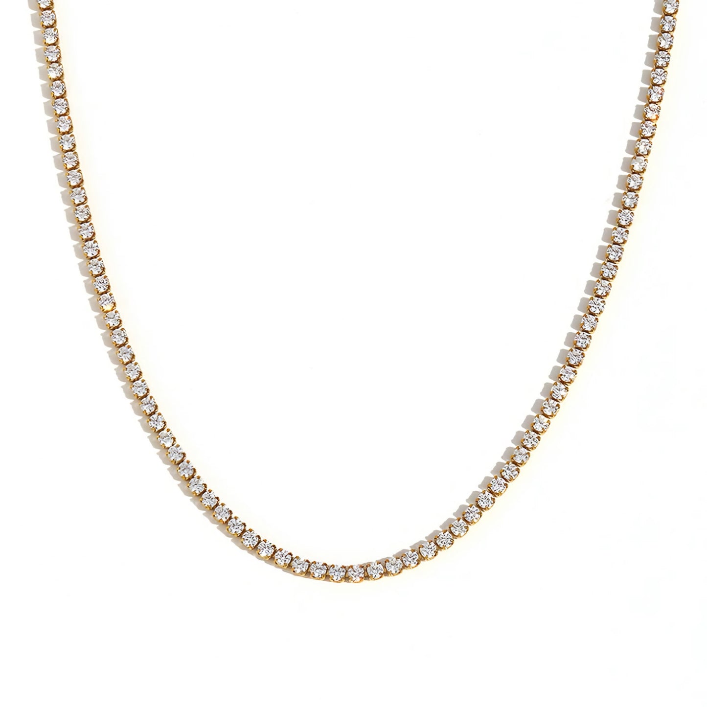 Collana Tennis Diamante - Acciaio Inossidabile