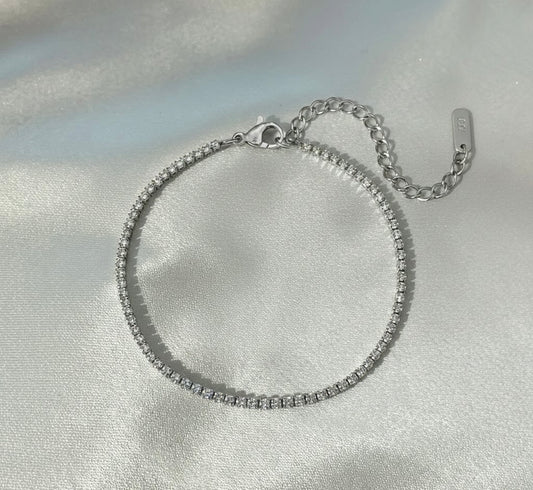 Bracciale Tennis Diamante - Acciaio Inossidabile