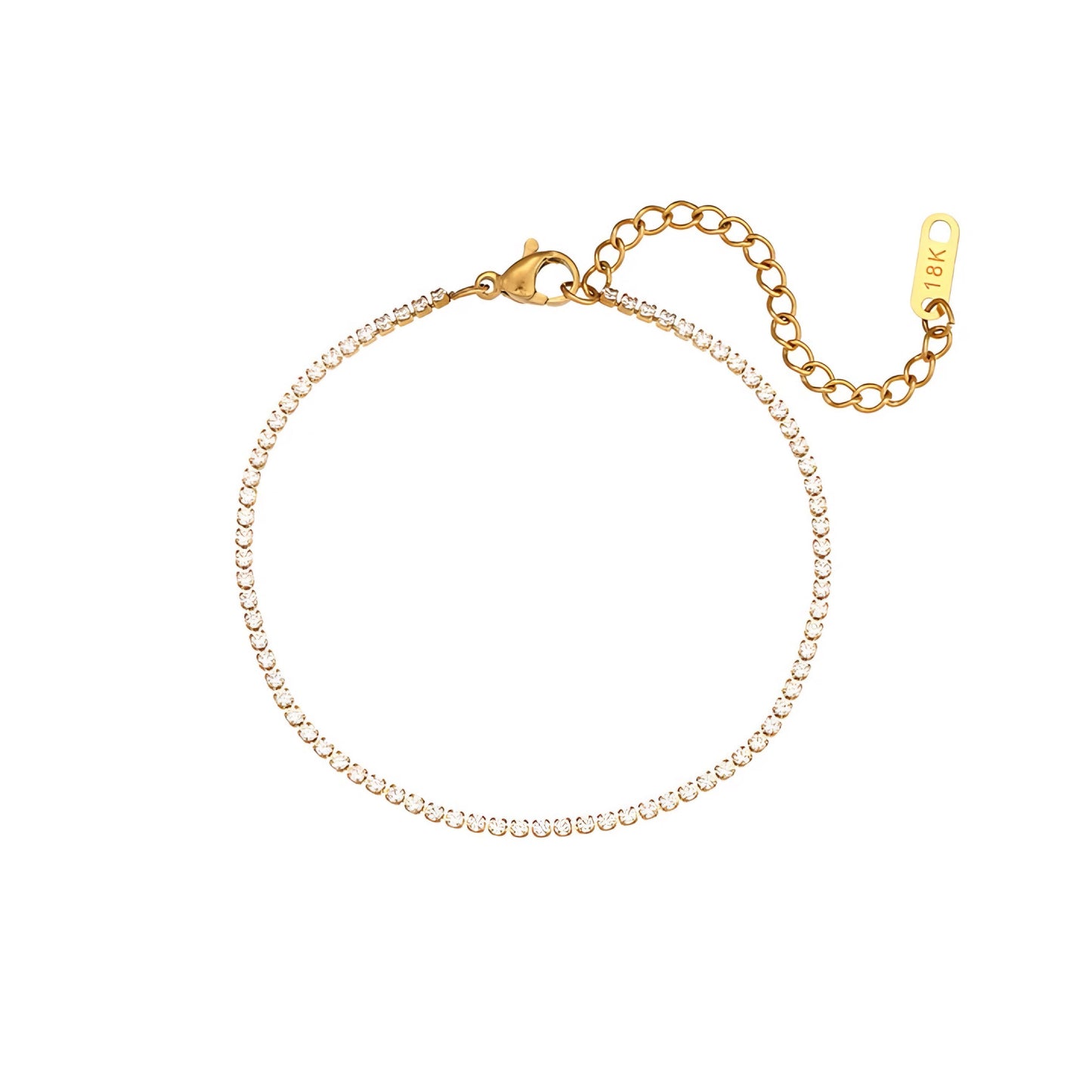 Bracciale Tennis Diamante - Acciaio Inossidabile