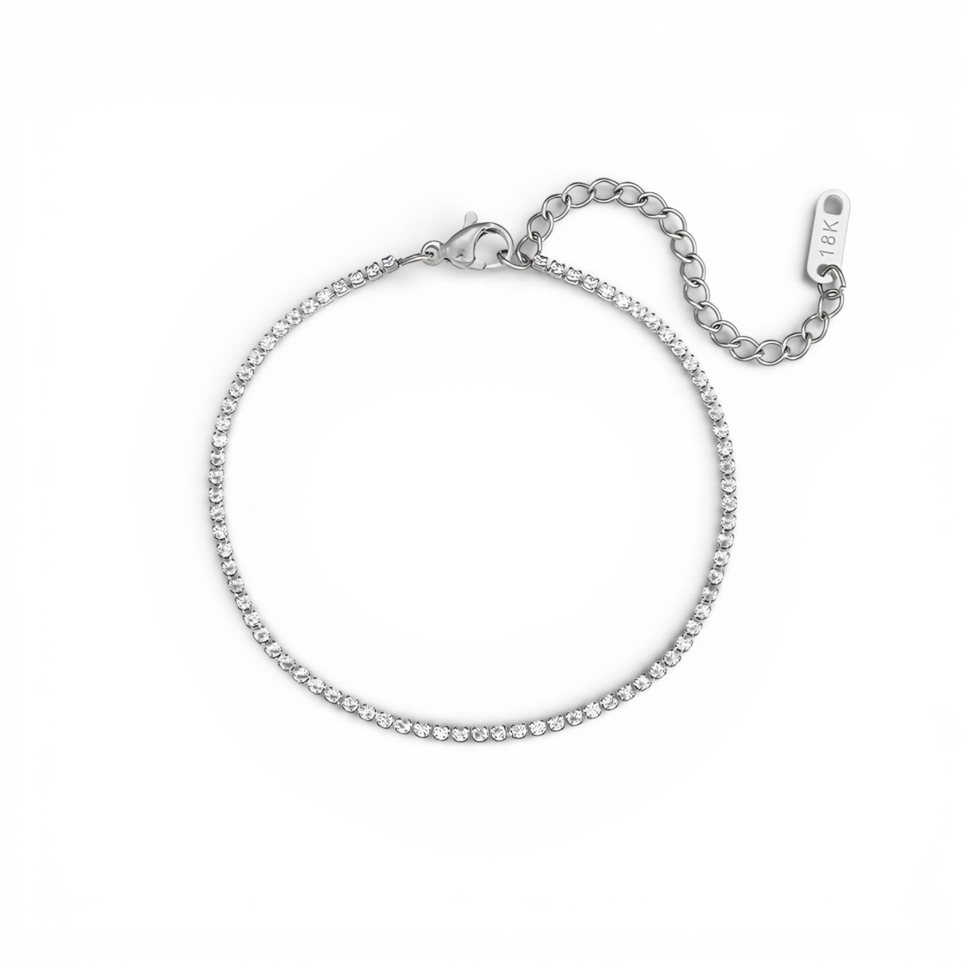 Bracciale tennis in acciaio inossidabile 